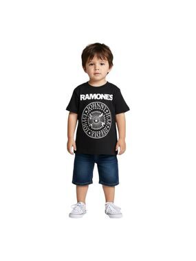 Ramones Classic Logo Band Tee Black 3T